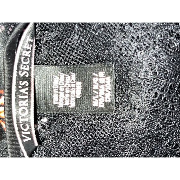 Victorias secrets VS floral black lace chantilly kimono robe M/L sexy - Picture 9 of 9